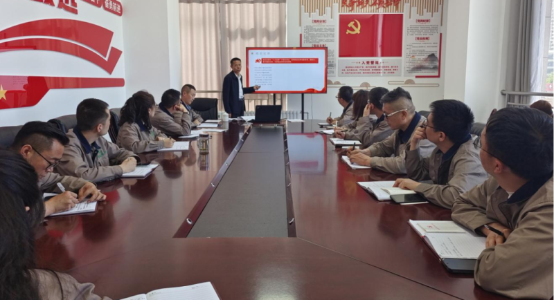 恪守“六大紀律” 筑牢思想根基——集團黨委委員、紀委書記赴朝物開投公司黨支部講授專題黨課